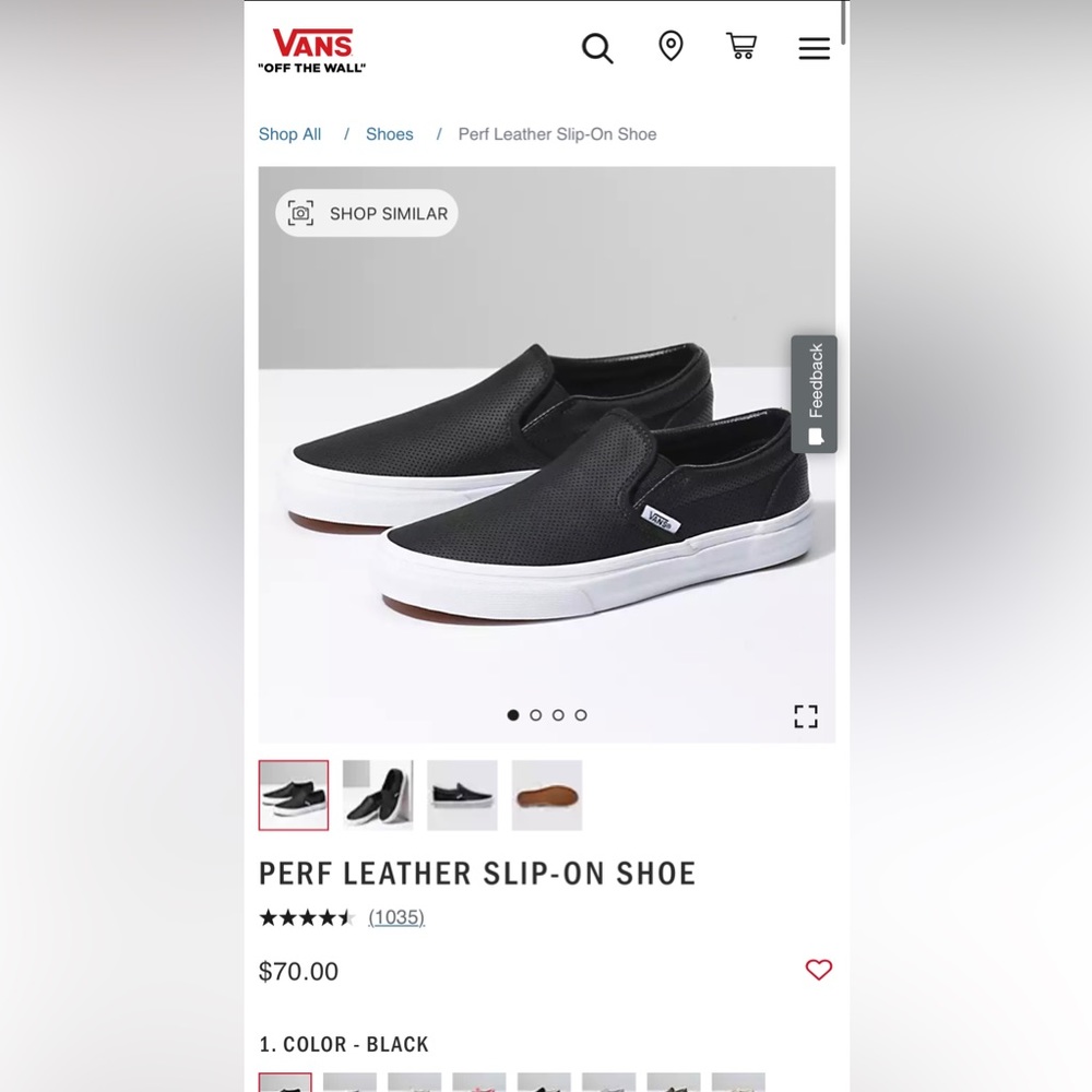 Vans Perf Leather Slip-On